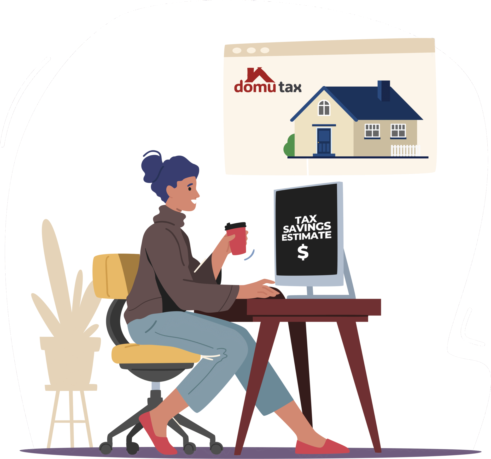 Easy three-step sign-up process for property tax protest